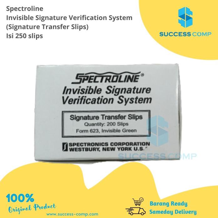 

Spectroline Signature Transfer Slips Kertas Verifikasi Tanda Tangan .