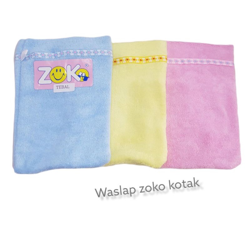 waslap bayi tebal lembut zoko