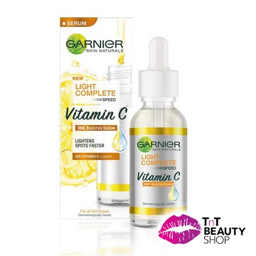 Garnier Light Complete Whitespeed Vitamin C 30X Booster Serum | Sakura White Hyaluron 30X Booster Serum 15ml - 7,5ml SACHET-5