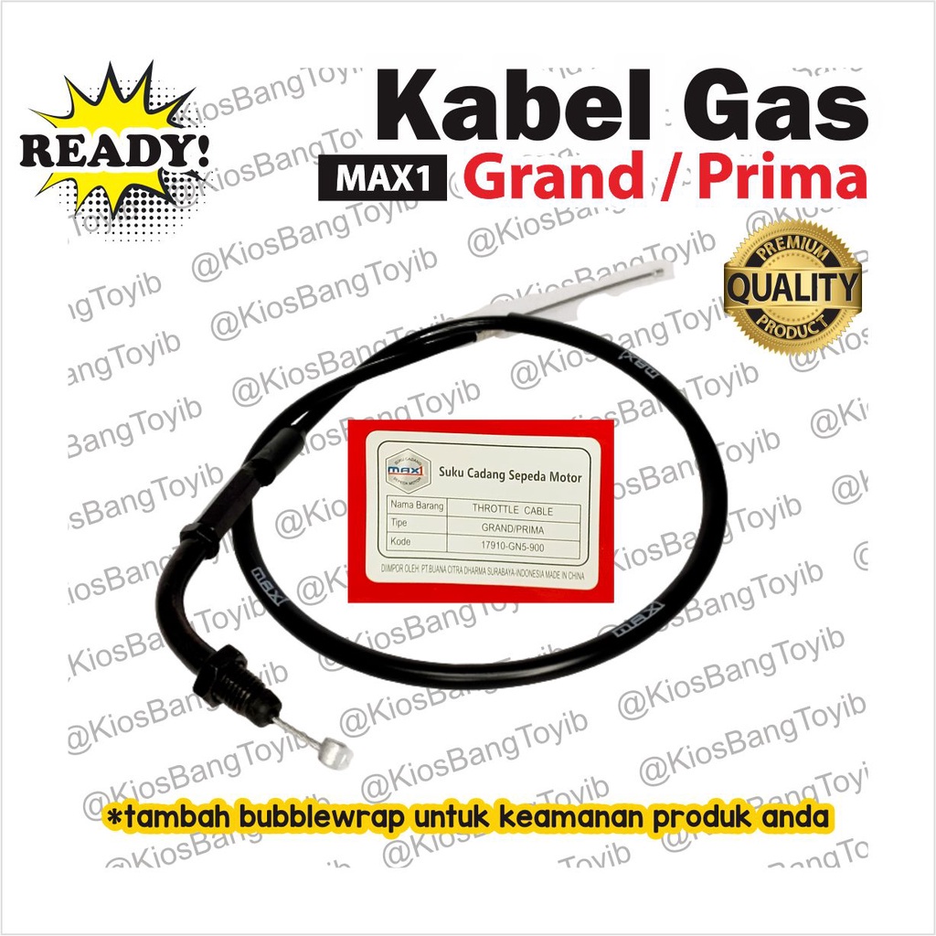 Kabel Gas (Throttle Cable) Grand Prima GN5 (MAX1)