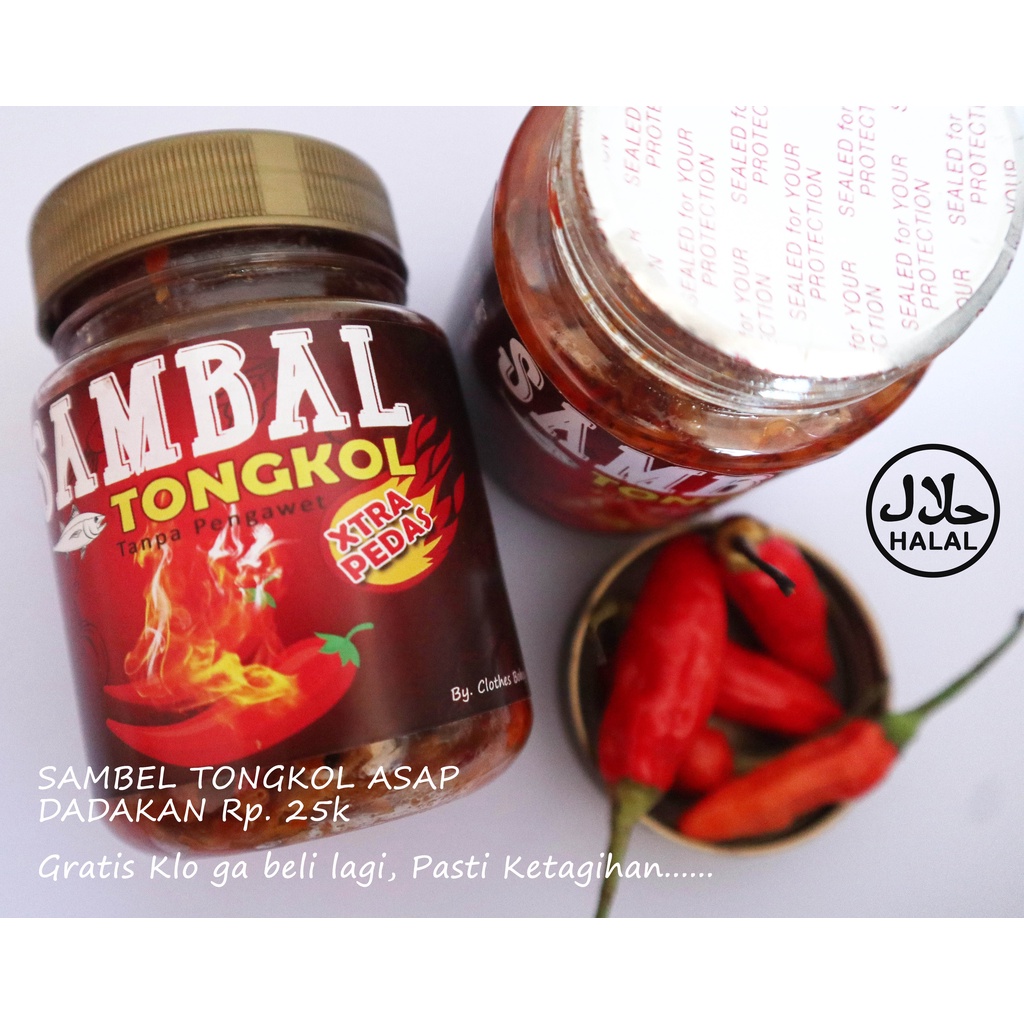 

Halal - Sambel dadak ikan tongkol asap siap makan dan tanpa pengawet