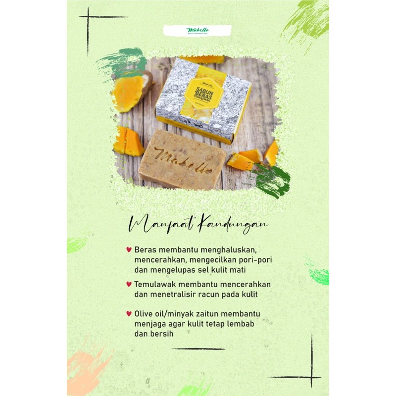 Sabun Beras Temulawak Mabello