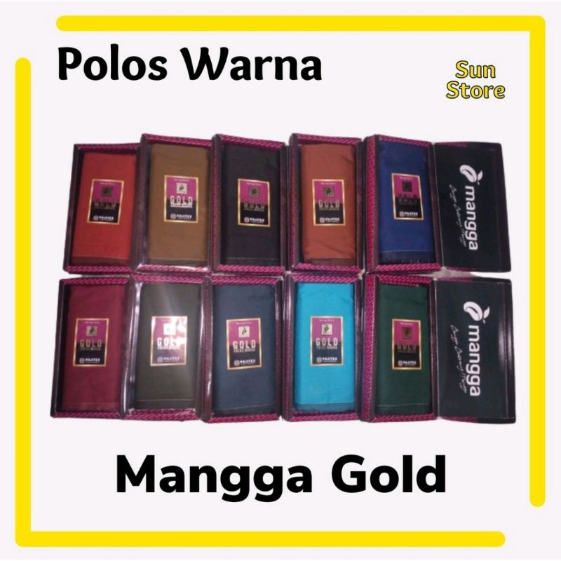 NEW SARUNG MANGGA GOLD POLOS  Terbaru DITAHUN 2022 DENGAN  WARNA TERBARU. MEMBUAT LEBIH NYAMAN  DENGAN  KUALITAS BAHAN YG NYAMAN,SARUNG TENUN KWALITAS  OK