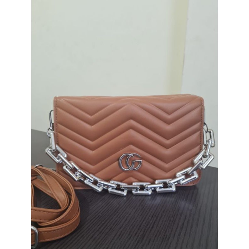 Tas selempang rantai wanita cewe lokal rasa import elegan mewah CG yussy