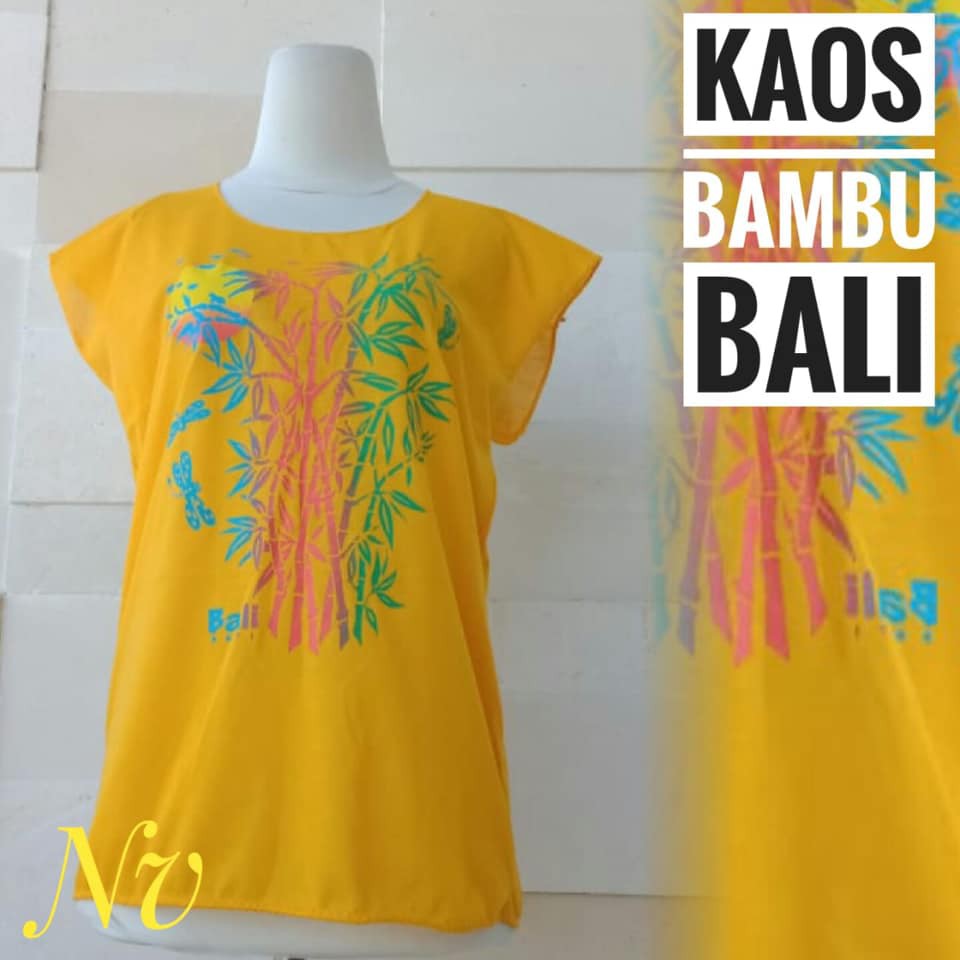 BAJU ATASAN KAOS BAMBU UK.STANDAR KAIN HALUS