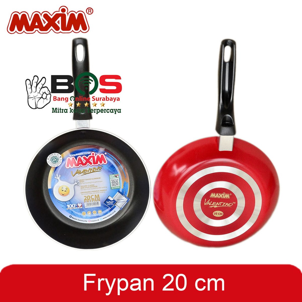 Frypan Teflon Wajan Anti Lengket Maxim Valentino 20CM Panci Penggoreng