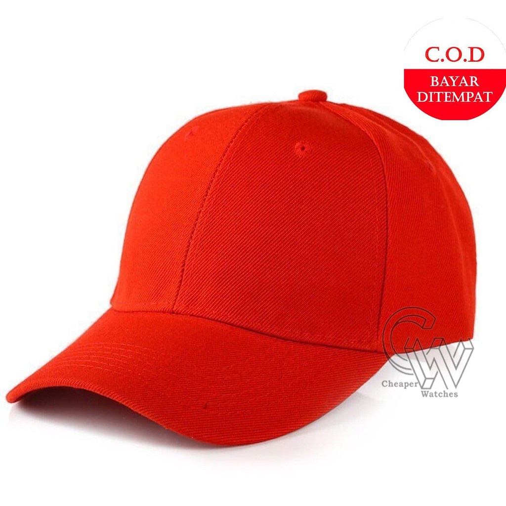 Cheaper-Topi Polos Baseball Unisex Termurah