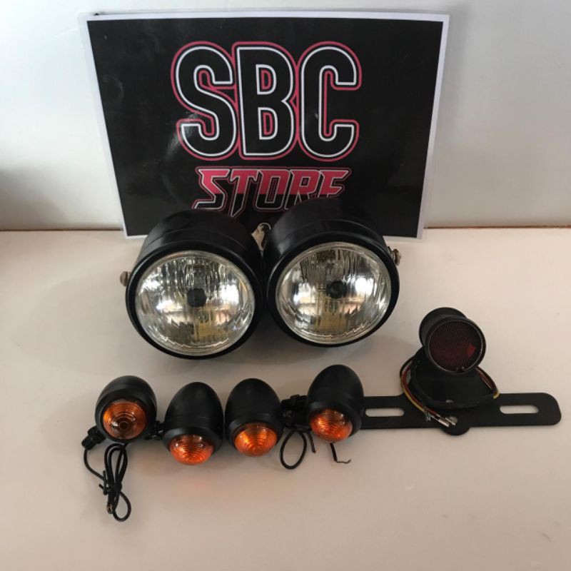 LAMPU BUEL LAMPU JAPSTYLE CAFERACER PAKET LAMPU TIGER THUNDER MEGAPRO