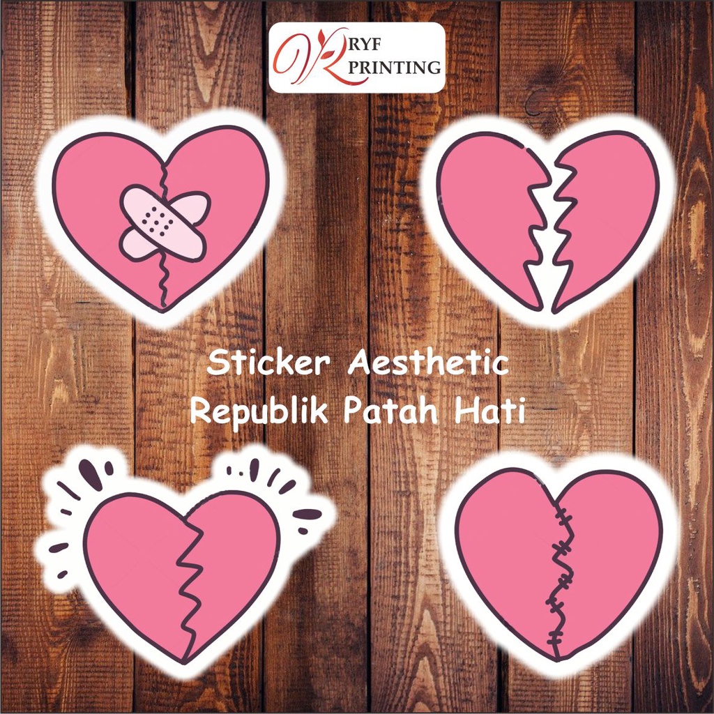 

STICKER AESTHETIC TEMA BROKEN HEART