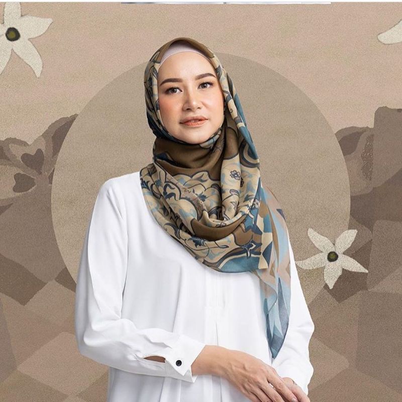 Heaven Lights x Kamiidea Hijab Voal Premium Hijab Voal Motif Voal Ultrafine Voal Hijab Printing