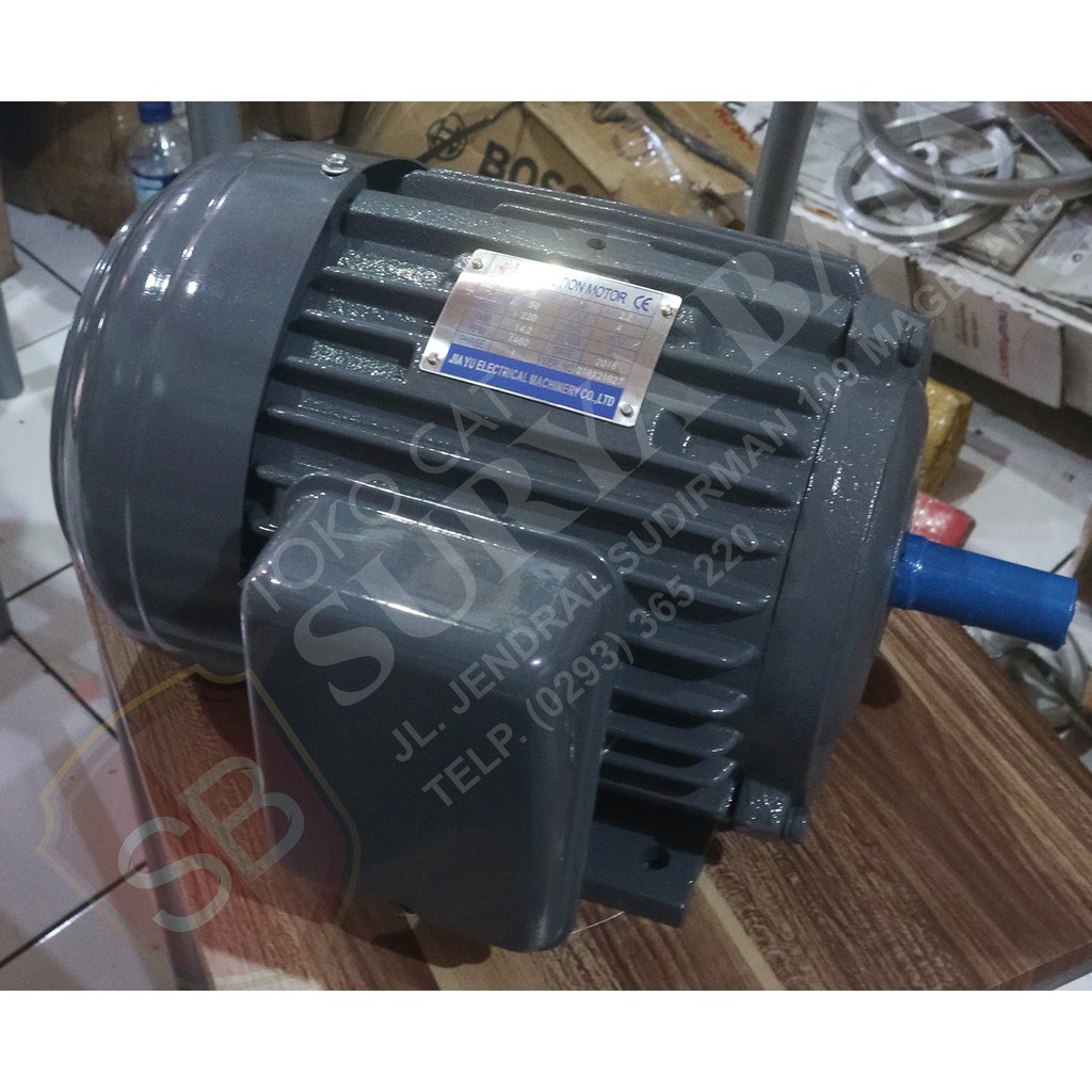 Jiayu 3 HP 1 Phase 4 Pole Elektro Motor Dinamo