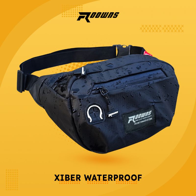 Tas Selempang Waterproof Waist Bag Pria Anti Air Anti Sobek Roowns Xiber