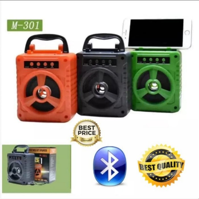 Speaker Bluetooth M301 Wireless Speaker Portable Salon Mini Bluetooth