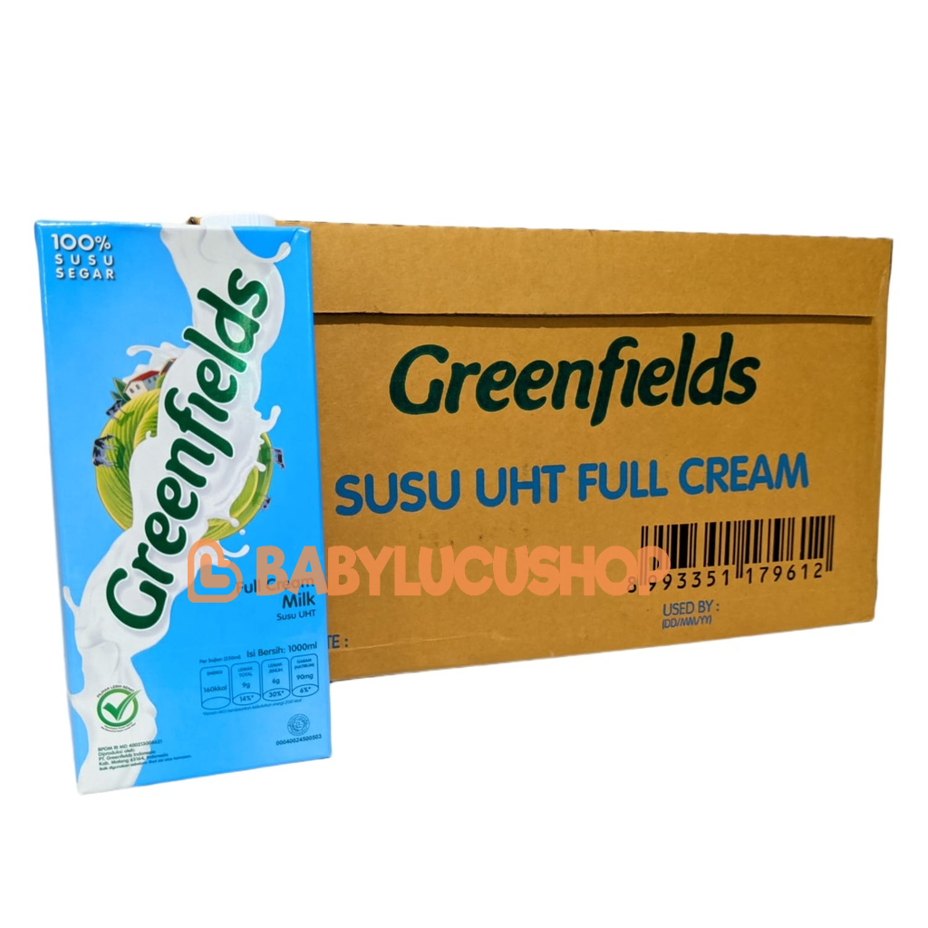 Susu Greenfields UHT 1000 ml 1 liter Full Cream ChocoMalt Skimmed Low Fat Greenfield 1PCS