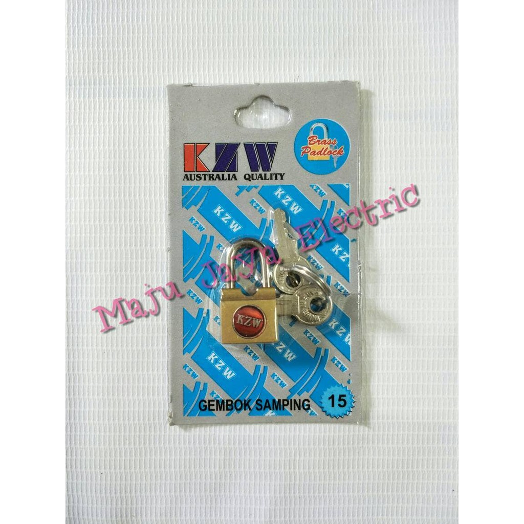 Jual Kunci Gembok Koper Tas Kuning Kecil Mini 15mm Brass Padlock 15 mm Oriv LS1