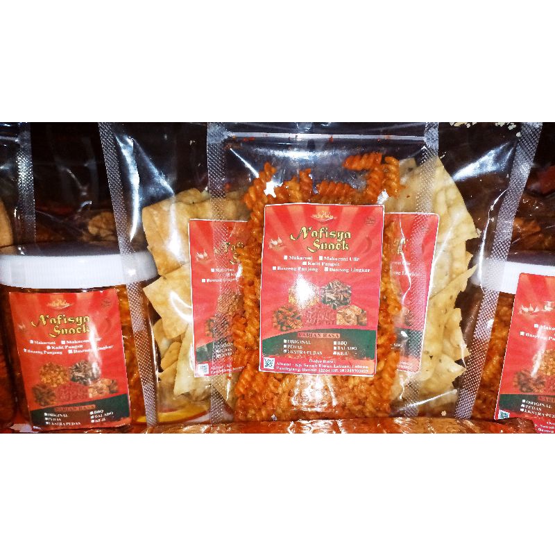 

(Nafisya Snack) Makaroni Spiral / Ulir Ekstra Pedas 40g