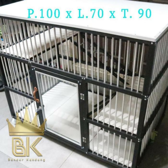 kandang kucing alumunium jumbo