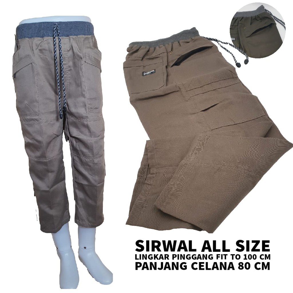 Celana sirwal Bigger All Size/ Celana Cingkrang Sirwal/ Celana Laki-laki Muslim/ Bawahan Muslim/