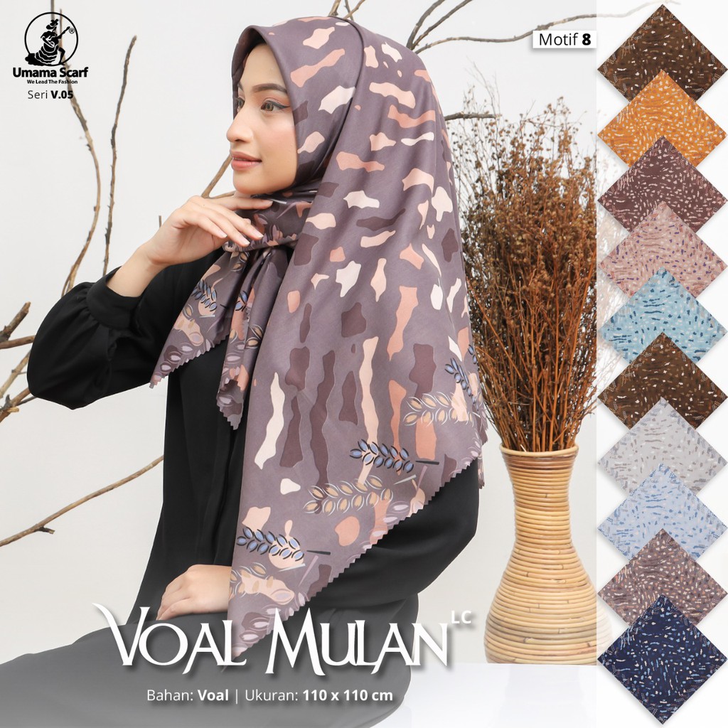 Hijab Segiempat Basic Voal Mulan Motif Lasercut Kerudung Segiempat Voal Mulan Motif Umama Pasar Hija'b