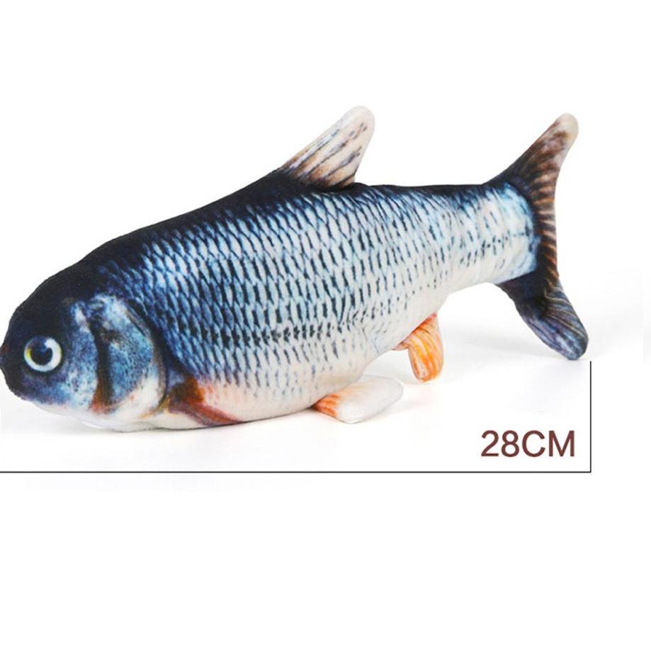 Menarik.. Mainan Ikan Mainan Anak Ikan Bergerak Mainan Kucing Boneka Ikan Bisa Gerak Dancing Fish Uk