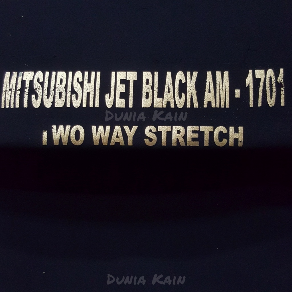 Bahan Kain Celana Stretch hitam pekat polos merek JetBlack Kain Celana Stretch Hitam Bahan Kain Stre