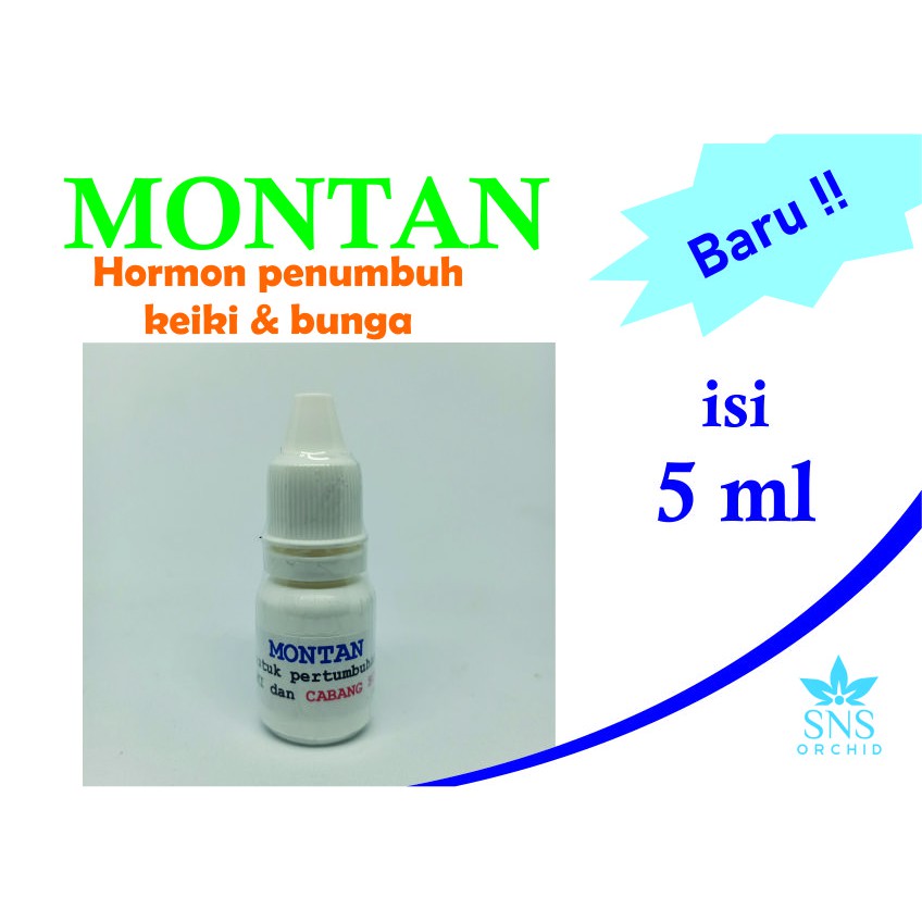 Montan Penumbuh Calon Bunga dan Keiki Anggrek Cair Tetes Tangkai Anakan 5 ml