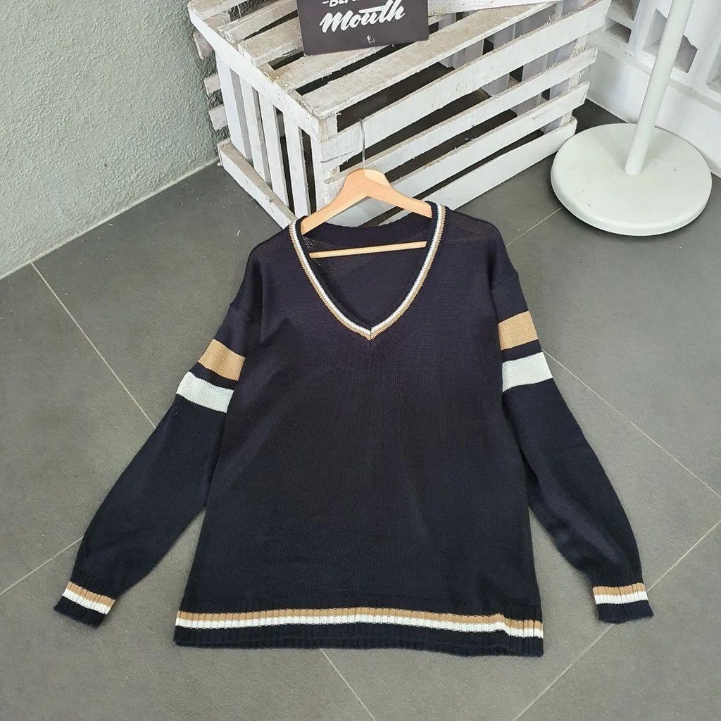 Netral Knite Kardigan Sweater Bahan Rajut Premium Lengan Panjang Korean Style