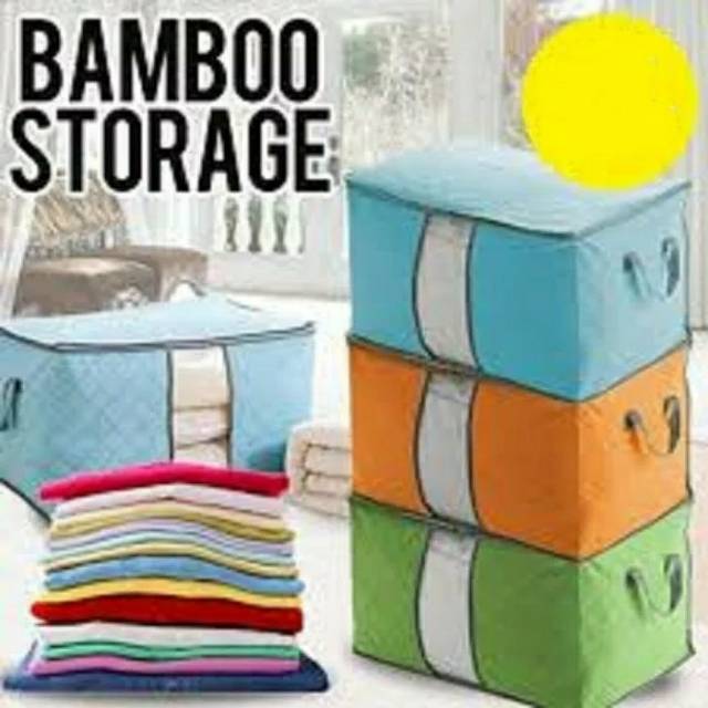 Bamboo Storage Box / Tempat Pakaian / Box Pakaian