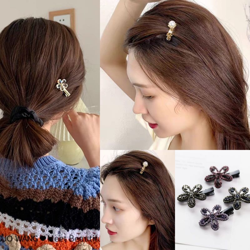 Jepit Rambut Korea Hair Ornaments Diamond Steel Jepit Rambut Poni Model Korea