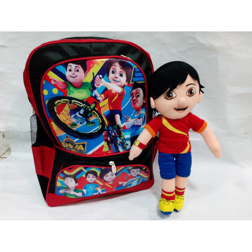 SHIVA - paket lengkap tas sekolah + bonus boneka yang anak pasti suka karena unik serta komplit