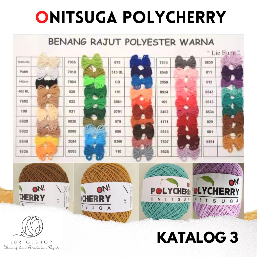 Benang Rajut Onitsuga Polycherry Katalog III