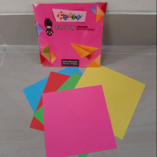 Jual KERTAS WARNA KERTAS LIPAT ORIGAMI kecil Indonesia