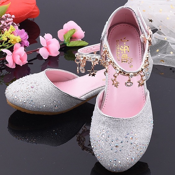 Clean up inventory Sepatu Princess Glitter Blink Blink Sepatu Hak anak Putri Frozen Elsa High heel