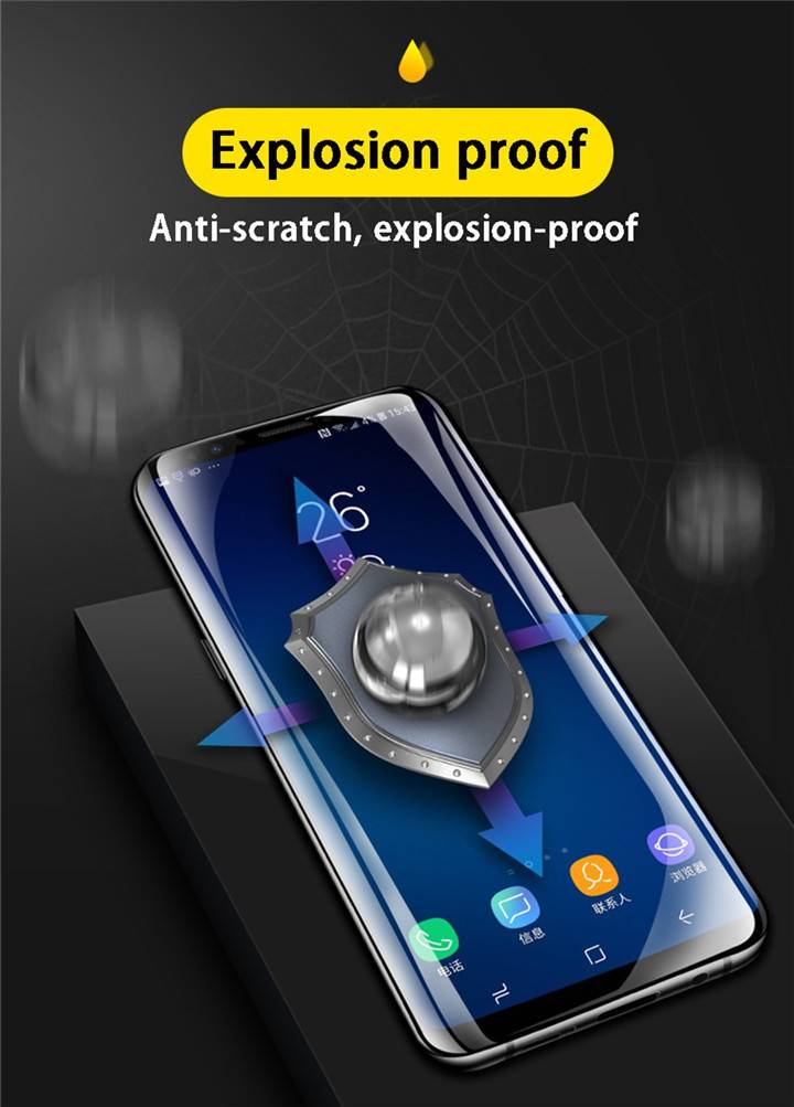 2Pcs Hydrogel Screen Protector For Samsung Galaxy S7 Edge S8 S9 S10 S20 Plus Screen Protector For Samsung Note 8 9 10 Anti Blue-ray not glass