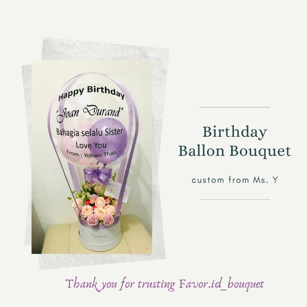 Ready Bucket balon coklat/ Hot air baloon bucket/ Bucket baloon/ Balon bucket/ Bouqet / Bucket snack