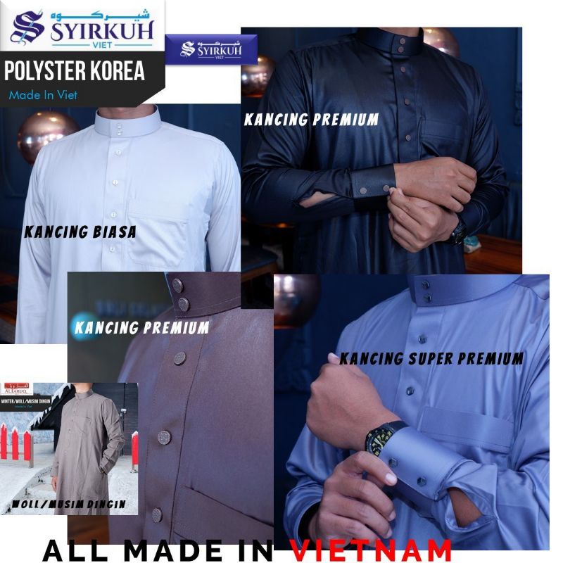 JUBAH SYIRKUH MANSET PREMIUM || SUPER PREMIUM
