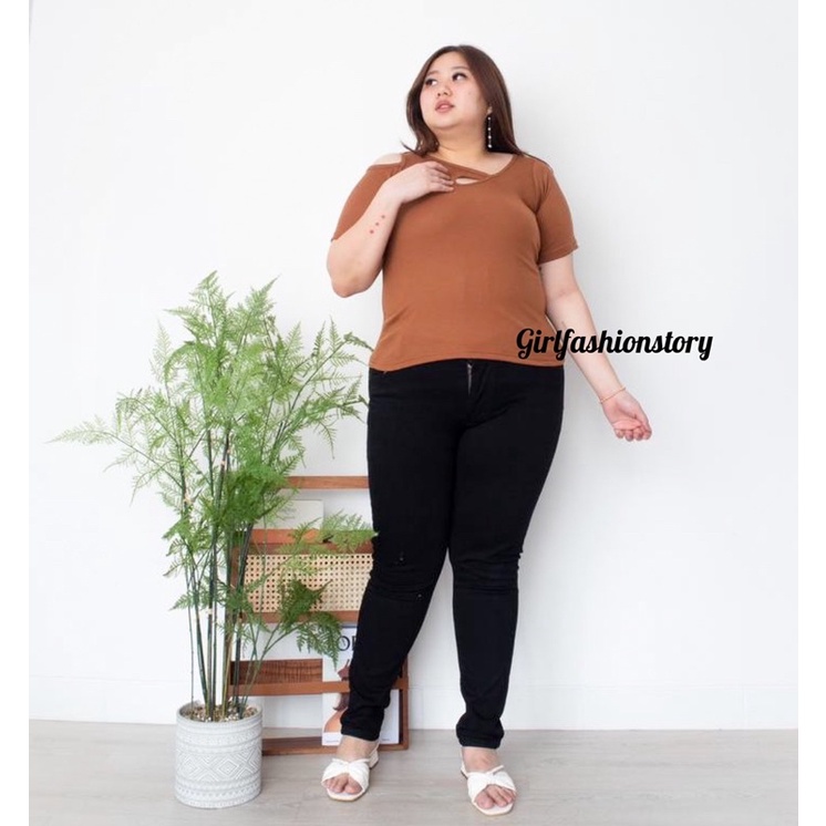 GFS [PLUS SIZE] DANISH OVERSIZE RIB TOP