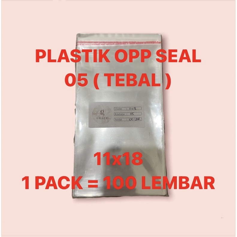 9x18 10x18 11x18 12x18 05 | PLASTIK OPP SEAL 100 LEMBAR PLASTIK SENDOK ALAT MAKAN