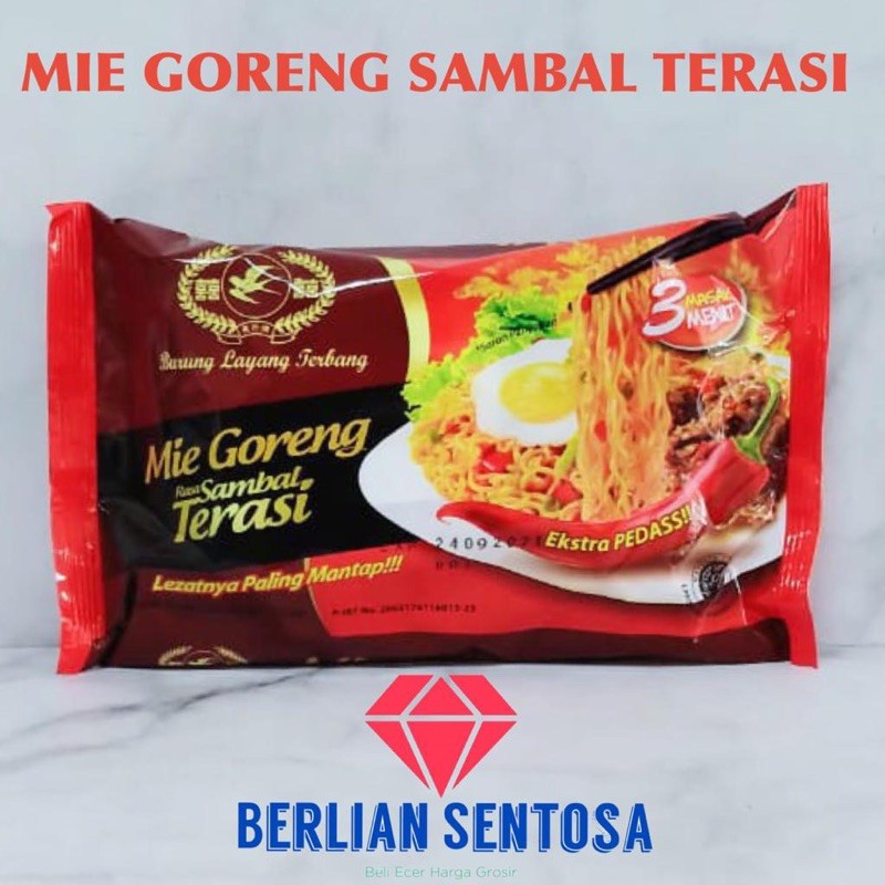 

mie goreng sambal terasi burung layang terbang PCS