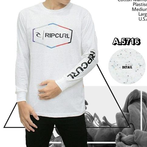 Kaos Murah | Kaos Ripcurl - mambo Lengan Panjang A-5716 | Distro Pria | Baju Murah | Kaos Distro