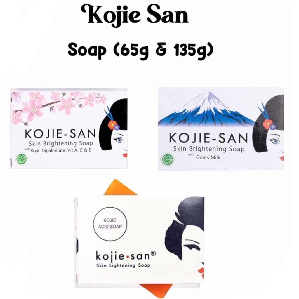 KOJIESAN SKIN BRIGHTENING SOAP KOJIC DIPALMITATE & GOATS MILK - 65gr & 135gr | KOJIC ACID SOAP - 45g