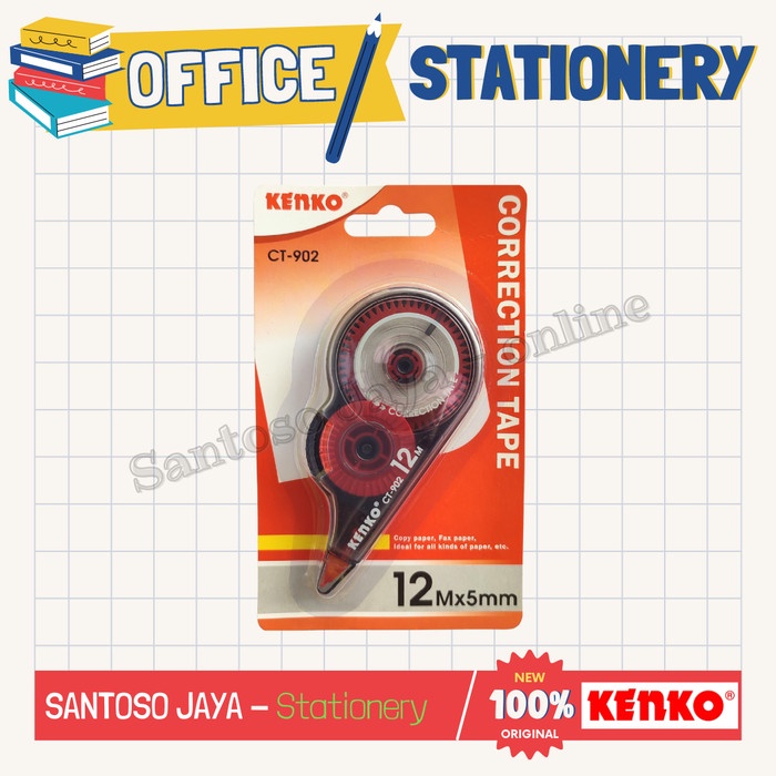 Correction Tape KENKO CT-902 - Tip-Ex - Tip X Kertas CT902DT