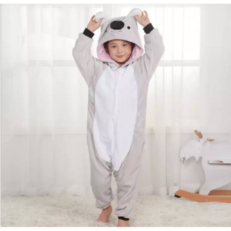 BAJU ONESIE KOSTUM KOALA ANAK PIYAMA COSPLAY KIGURUMI BAJU TIDUR IMPOR