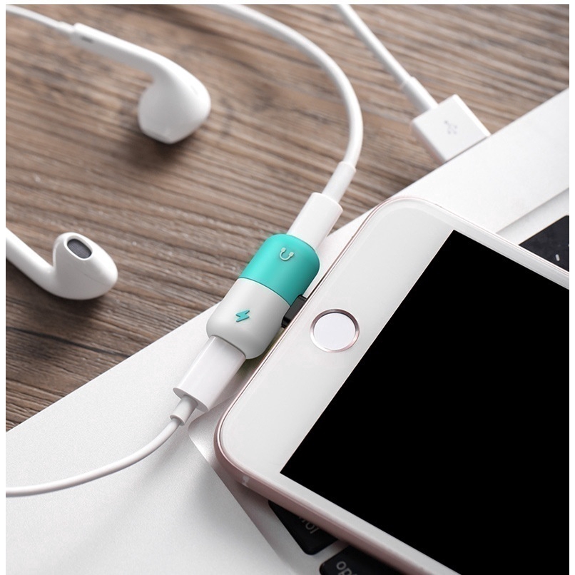 Adapter Splitter audio 2 in 1 100% Kualitas Tinggi Untuk Iphone 7 8 Plus X XS XR XS MAX