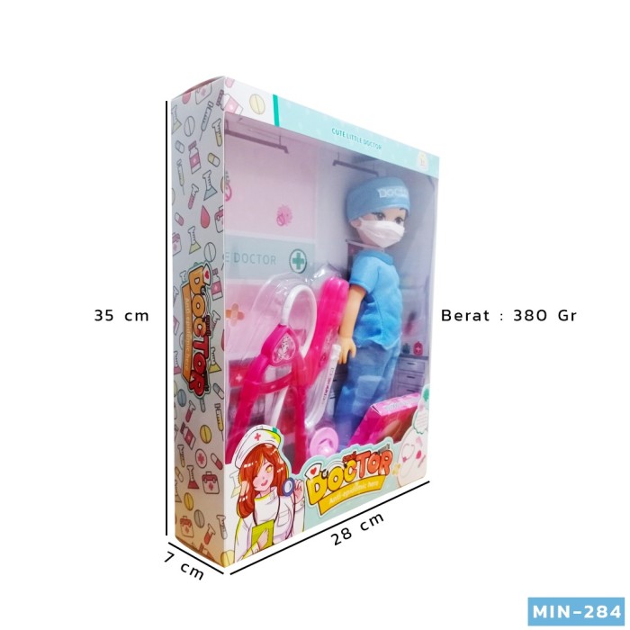 SMALL DOK dokter dokteran boneka barbie stetoskop