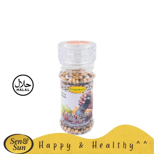 

Sen&Sun Lada Putih Butir Grinder 60 gr