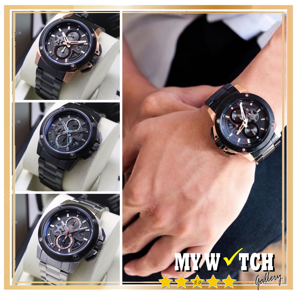 Jam Tangan Alexandre Christie / Alexander Pria Chronograph AC 9602 MC Chronograph Original Diameter 