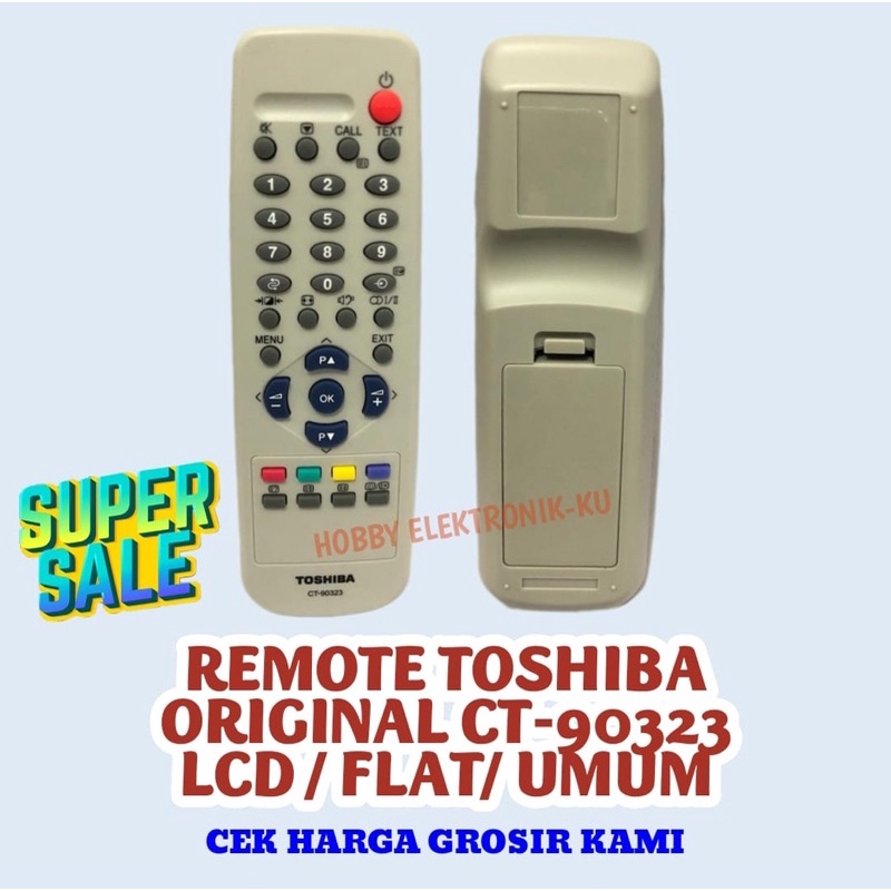 REMOTE TOSHIBA ORIGINAL CT 90323 TV LCD/ FLAT /UMUM