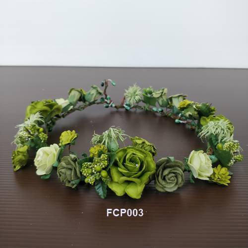 [PALING MURAH] AKSESORIS RAMBUT WANITA FLOWER CROWN WEDDING PESTA BRIDE FCP003