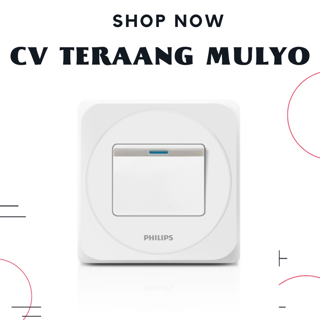 SAKLAR ENGKEL / SAKLAR TUNGGAL PHILIPS IB SIMPLY
